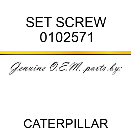 SET SCREW 0102571