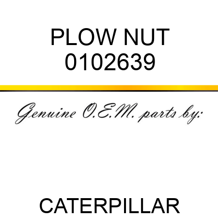 PLOW NUT 0102639