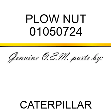 PLOW NUT 01050724