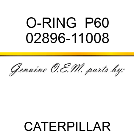 O-RING  P60 02896-11008