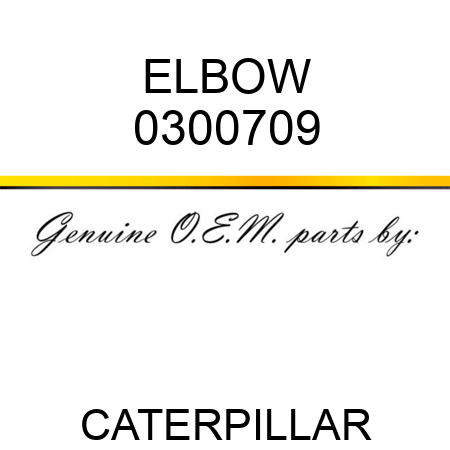 ELBOW 0300709