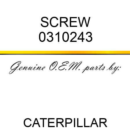 SCREW 0310243