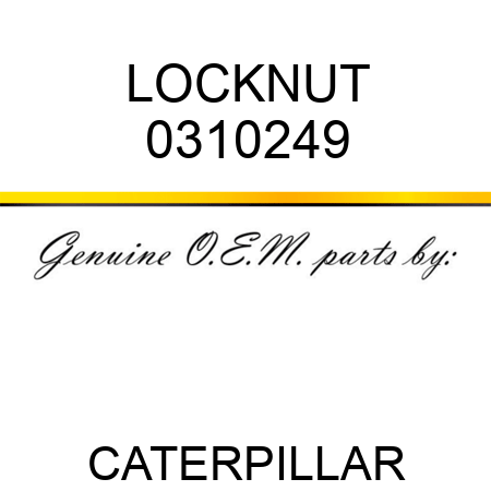 LOCKNUT 0310249