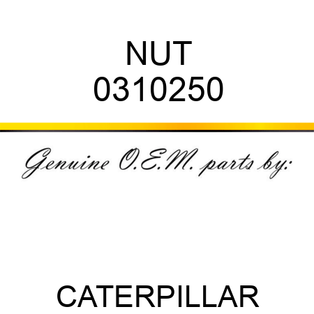 NUT 0310250