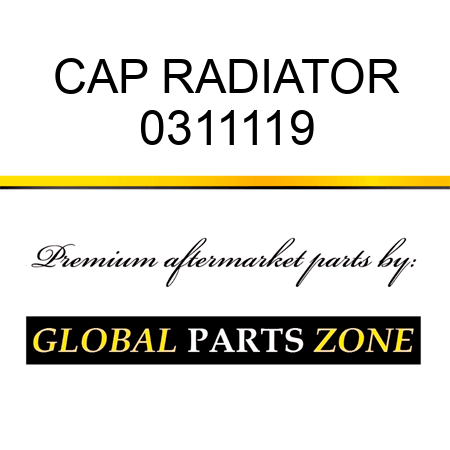 CAP RADIATOR 0311119