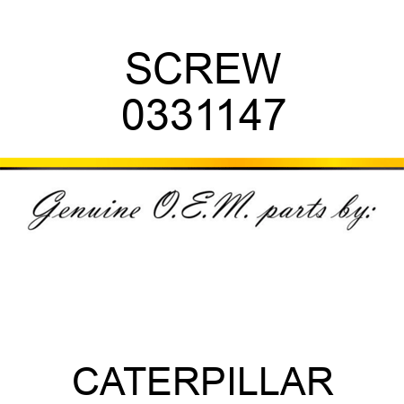 SCREW 0331147