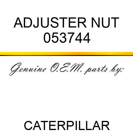 ADJUSTER NUT 053744