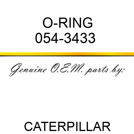 O-RING 054-3433 