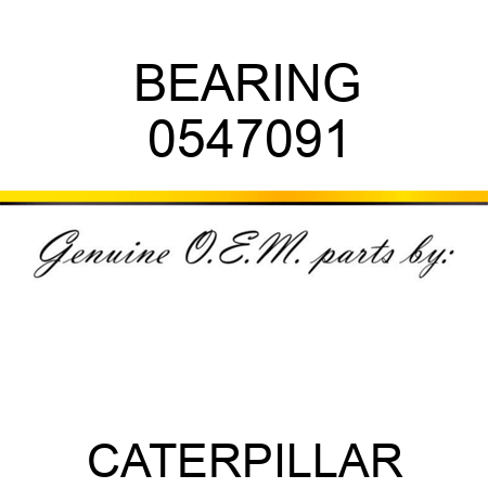 BEARING 0547091