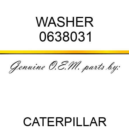 WASHER 0638031