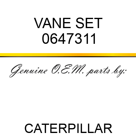 VANE SET 0647311