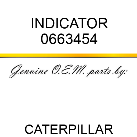 INDICATOR 0663454