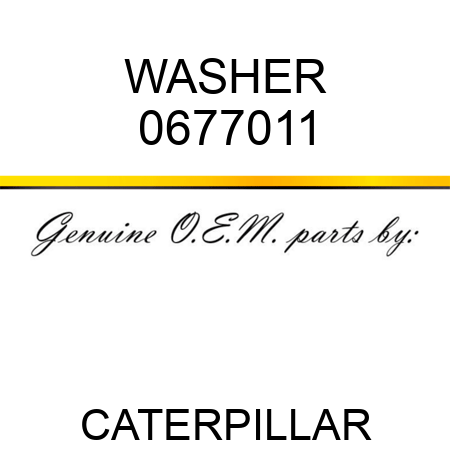 WASHER 0677011