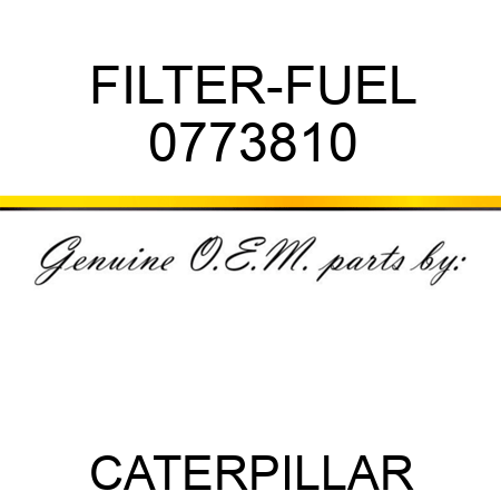 FILTER-FUEL 0773810