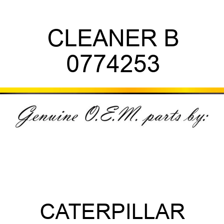 CLEANER, B 0774253