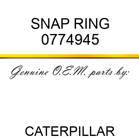 SNAP RING 0774945