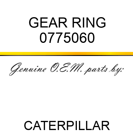 GEAR, RING 0775060