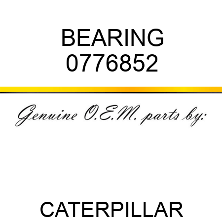 BEARING 0776852