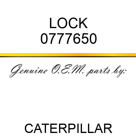 LOCK 0777650