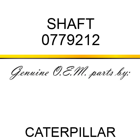 SHAFT 0779212