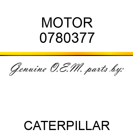 MOTOR 0780377