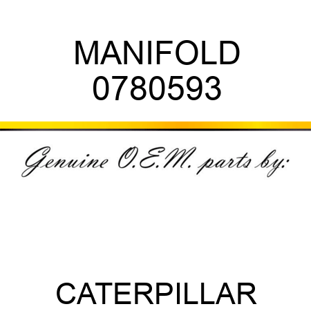 MANIFOLD 0780593