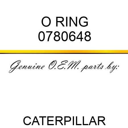 O RING 0780648