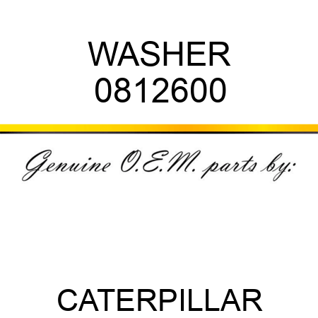 WASHER 0812600