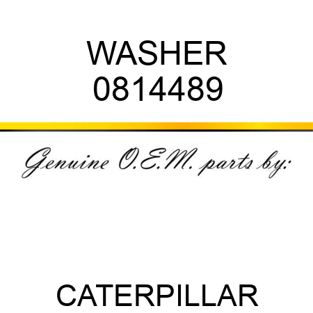 WASHER 0814489