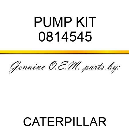 PUMP KIT 0814545