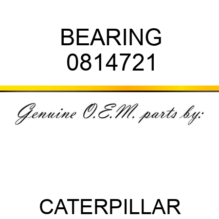 BEARING 0814721