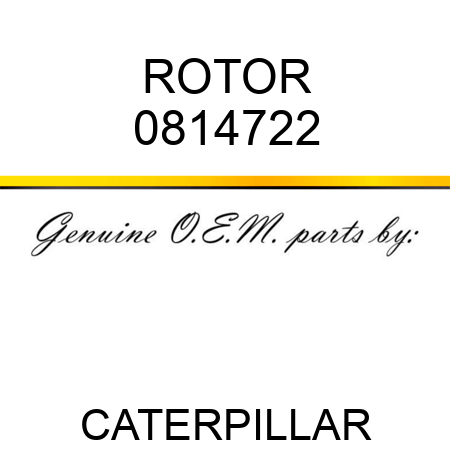 ROTOR 0814722