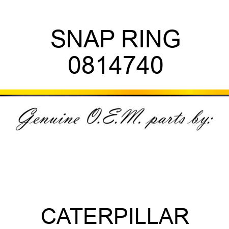 SNAP RING 0814740