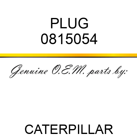 PLUG 0815054