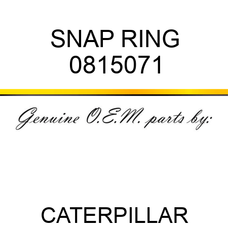 SNAP RING 0815071