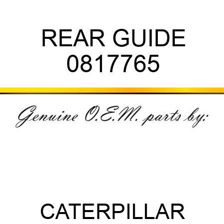 REAR GUIDE 0817765