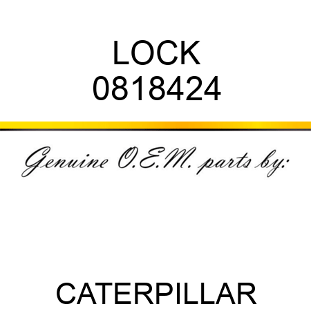 LOCK 0818424