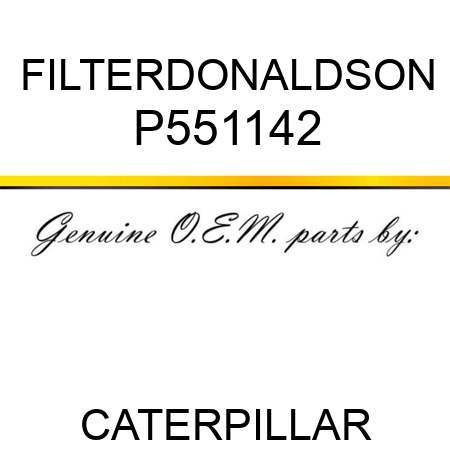 FILTER,DONALDSON P551142