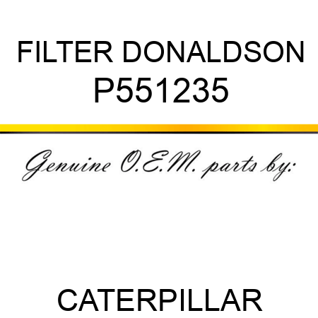 FILTER, DONALDSON P551235