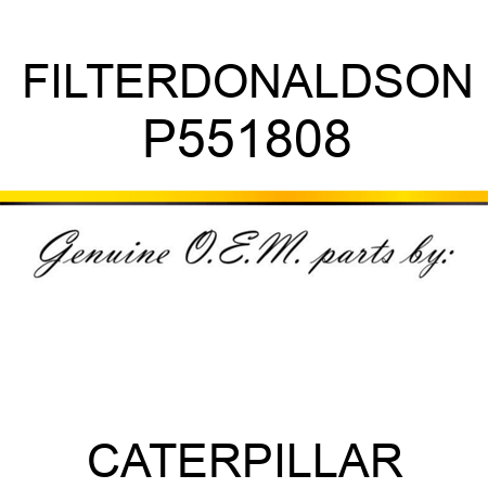 FILTER,DONALDSON P551808