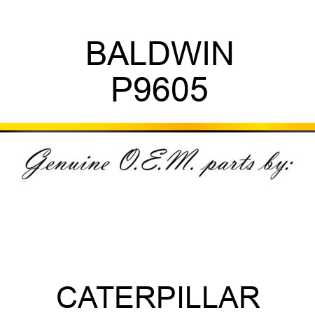 BALDWIN P9605