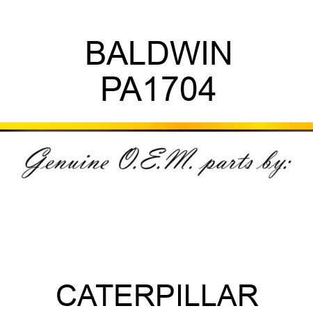 BALDWIN PA1704