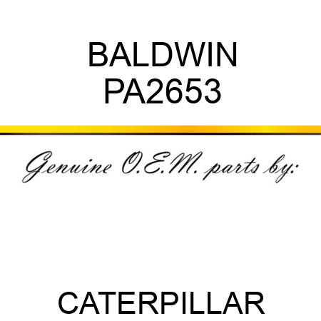 BALDWIN PA2653