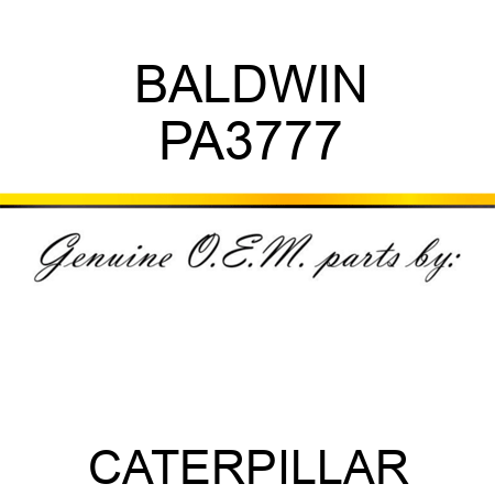 BALDWIN PA3777