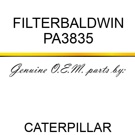 FILTER,BALDWIN PA3835