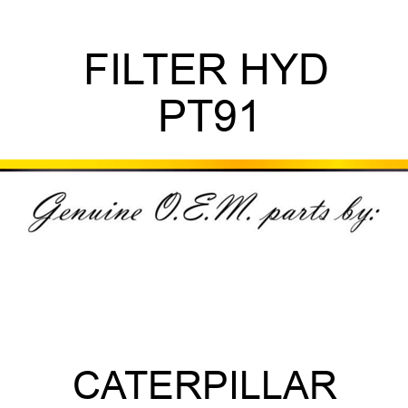 FILTER, HYD PT91