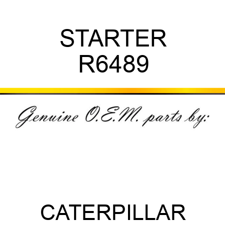 STARTER R6489