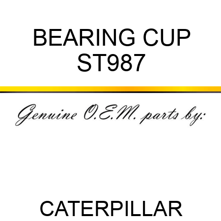 BEARING CUP ST987