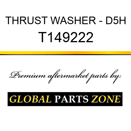 THRUST WASHER - D5H T149222