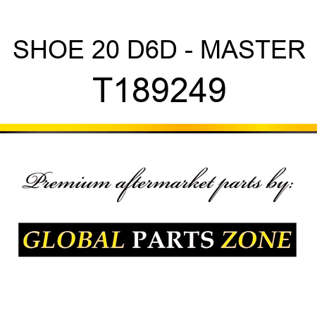 SHOE 20 D6D - MASTER T189249